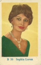 1959 Dutch Gum B (Blue Text) #B35 Sophia Loren Front