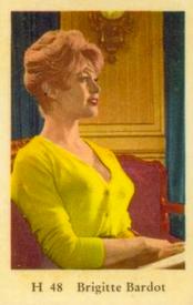 1961 Dutch Gum H Set #H48 Brigitte Bardot Front