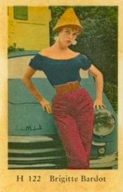 1961 Dutch Gum H Set #H122 Brigitte Bardot Front