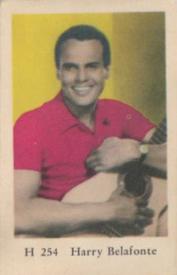 1961 Dutch Gum H Set #H254 Harry Belafonte Front