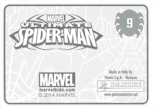 2014 Panini Marvel Ultimate Spider-Man Stickers #9 Sticker 9 Back