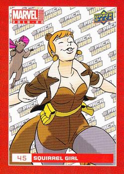 2019-20 Upper Deck Marvel Annual - Pack Wars #45 Squirrel Girl Front