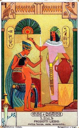 1933 Liebig Iside e Osiride (Isis and Osiris)(Italian Text)(F1276, S1280) #5 Orus Front