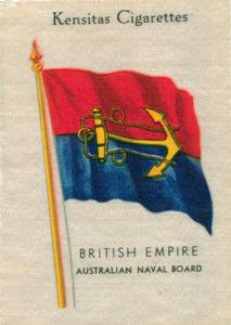 1933 Kensitas British Empire Flags Silks #NNO Australian naval board Front