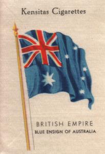 1933 Kensitas British Empire Flags Silks #NNO Blue ensign of Australia Front