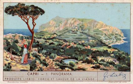 1934 Liebig Capri (French Text)(F1283, S1287) #1 Panorama Front
