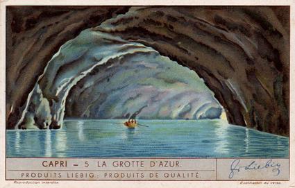 1934 Liebig Capri (French Text)(F1283, S1287) #5 La Grotte D'Azur Front
