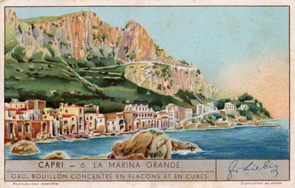 1934 Liebig Capri (French Text)(F1283, S1287) #6 La Marina Grande Front