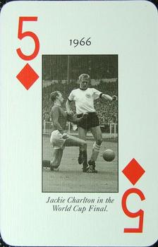 2000 Paul Lamond Games The Centenary Playing Cards #5♦ 1966 Jackie Charlton Front