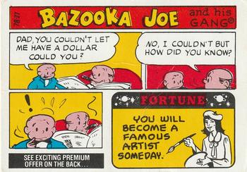 1978 Topps Bazooka Joe and His Gang #78-27 Fortune: You Will Become a Famous Artist Someday Front