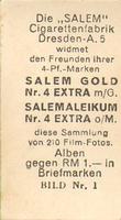 1931 Salem / Bulgaria Film Fotos Series 1 #1 Lilian Harvey Back