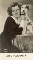 1931 Salem / Bulgaria Film Fotos Series 1 #208 Ilse Korseck Front