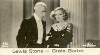 1932 Salem / Bulgaria Film Fotos Series 2 #418 Lewis Stone / Greta Garbo Front