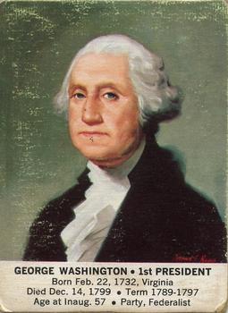 1964 General Mills President Portraits #NNO George Washington Front