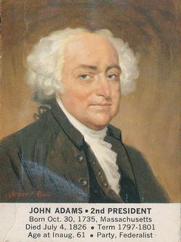 1964 General Mills President Portraits #NNO John Adams Front