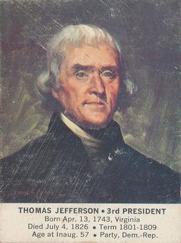 1964 General Mills President Portraits #NNO Thomas Jefferson Front