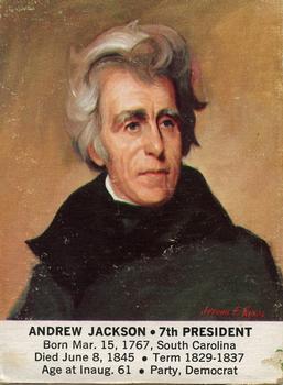 1964 General Mills President Portraits #NNO Andrew Jackson Front
