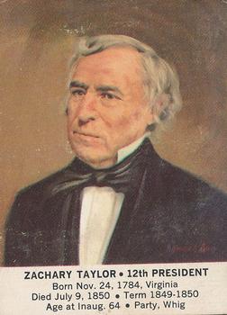 1964 General Mills President Portraits #NNO Zachary Taylor Front
