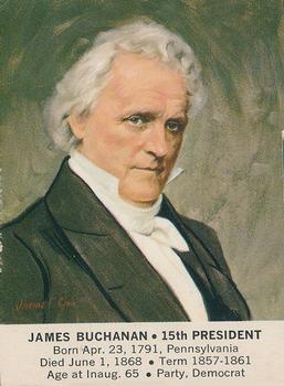 1964 General Mills President Portraits #NNO James Buchanan Front
