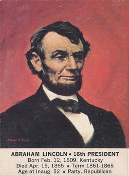 1964 General Mills President Portraits #NNO Abraham Lincoln Front