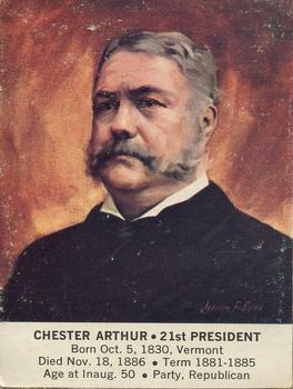 1964 General Mills President Portraits #NNO Chester Arthur Front