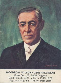 1964 General Mills President Portraits #NNO Woodrow Wilson Front