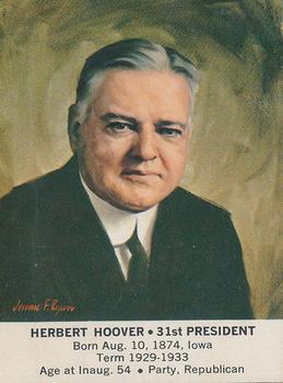 1964 General Mills President Portraits #NNO Herbert Hoover Front
