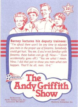 1991 Pacific The Andy Griffith Show Series 3 #221 The Deadly Game Back