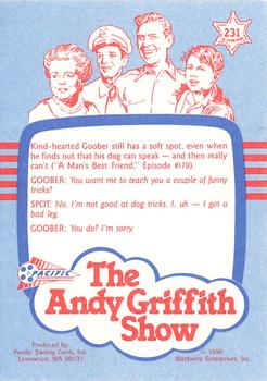 1991 Pacific The Andy Griffith Show Series 3 #231 Spot Reporting Back