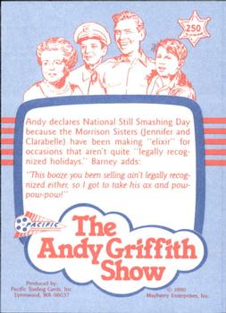 1991 Pacific The Andy Griffith Show Series 3 #250 Still Life in Mayberry Back