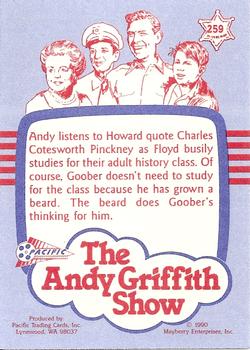 1991 Pacific The Andy Griffith Show Series 3 #259 Howard Makes His Point Back