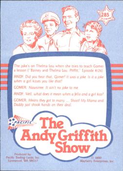 1991 Pacific The Andy Griffith Show Series 3 #285 Backfiring Sparks Back