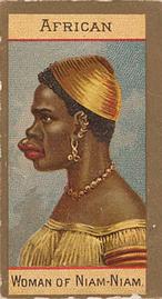 1890 Kinney Brothers Types of Nationalities (N240) #NNO African: Woman of Niam-Niam Front