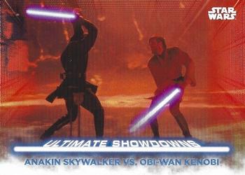 2021 Topps Star Wars: Battle Plans - Ultimate Showdowns #US-3 Anakin Skywalker vs. Obi-Wan Kenobi Front
