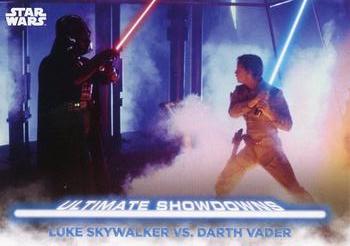 2021 Topps Star Wars: Battle Plans - Ultimate Showdowns #US-4 Luke Skywalker vs. Darth Vader Front