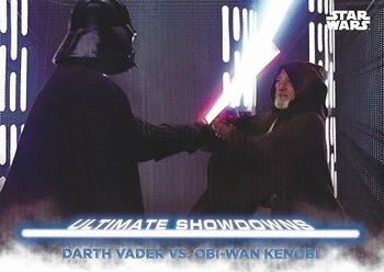 2021 Topps Star Wars: Battle Plans - Ultimate Showdowns #US-5 Darth Vader vs. Obi-Wan Kenobi Front
