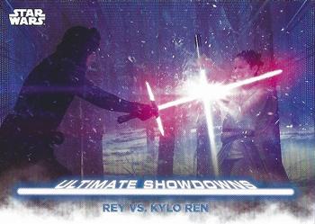 2021 Topps Star Wars: Battle Plans - Ultimate Showdowns #US-6 Rey vs. Kylo Ren Front