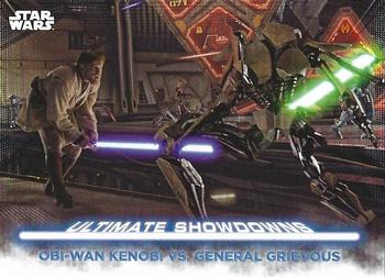 2021 Topps Star Wars: Battle Plans - Ultimate Showdowns #US-9 Obi-Wan Kenobi vs. General Grievous Front