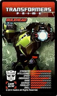 2014 Hasbro Transformers Thrilling 30 Cards #10 Bulkhead Front