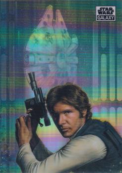 2021 Topps Chrome Star Wars Galaxy - Refractor #36 Han Solo Front