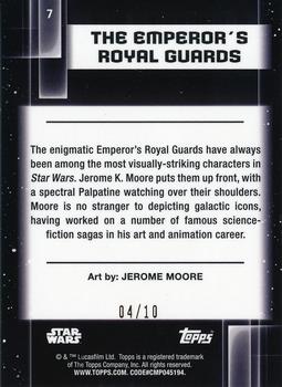 2021 Topps Chrome Star Wars Galaxy - X-Fractor #7 The Emperor’s Royal Guards Back