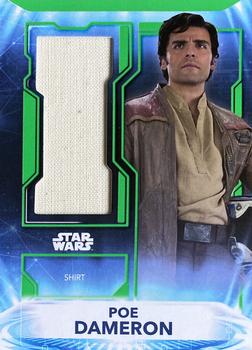 2021 Topps Star Wars: Battle Plans - Fabric Relics Green #FR-P Poe Dameron Front