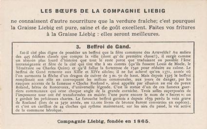 1936 Liebig Beffrois de Belgique (Belgian Belfries)(French Text)(F1323, S1330) #3 Gand Back