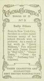1936 R. & J. Hill Cinema Celebrities #3 Sally Eilers Back