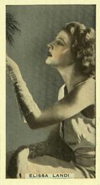 1936 R. & J. Hill Cinema Celebrities #14 Elissa Landi Front