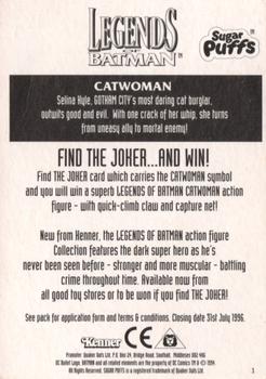 1995 Quaker Oats Legends of Batman #3 Catwoman Back
