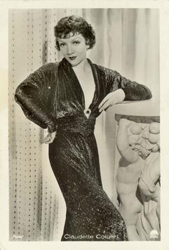 1935 Haus Bergmann Film-Photos #131 Claudette Colbert Front