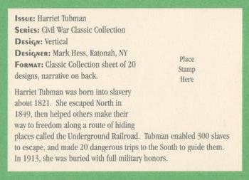 1995 USPS Treasury of Stamp #NNO Harriet Tubman Back