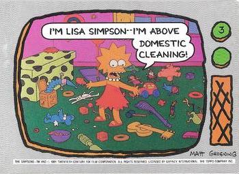 1991 Regina The Simpsons #3 Lisa Simpson Front
