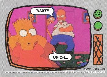 1991 Regina The Simpsons #12 Homer Simpson/Marge Simpson/Bart Simpson Front
